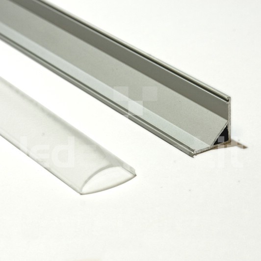 Profili in alluminio ad angolo per Strisce Led - Supporto per strisce led -  Incasso led ad angolo